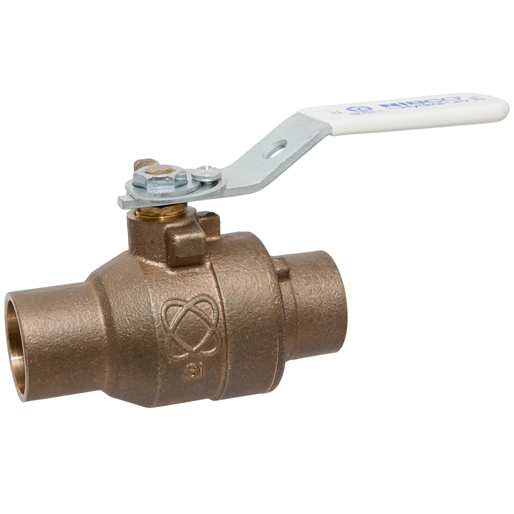 Material Number NJ833XB, S58580LF TwoPiece Bronze Ball Valve Lead