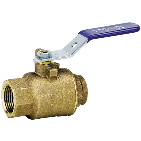 TS-585-70 - Two-Piece Bronze Ball Valve - Threaded Body, Solder End On