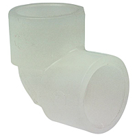 Socket 90° Elbow S x S - Chem-Pure® Natural Polypropylene Schedule 80, 6207