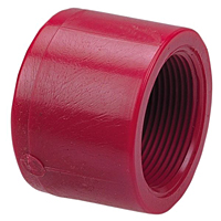 Thread Cap FPT - Kynar® Red PVDF Schedule 80, 6517-3