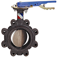 Butterfly Valve - Ductile Iron, 100 PSI, Actuated, Buna-N Seat, LD-L100