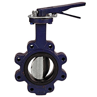 Butterfly Valve - Cast Iron, International, Electroplated Disc, N200246