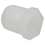 Flush Thread Reducer Bushing MPT x FPT - Chem-Pure® Natural Polypropylene Schedule 80, 6218-3-4