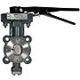 LCS-6822 High Performance Butterfly Valve - Carbon Steel Body, 285 PSI, Handle