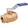 Two-Piece Bronze Ball Valve - Stainless Steel Trim, Threaded, T-580-70-66