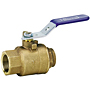 Two-Piece Bronze Ball Valve - Threaded Body, Solder End, TS-585-70