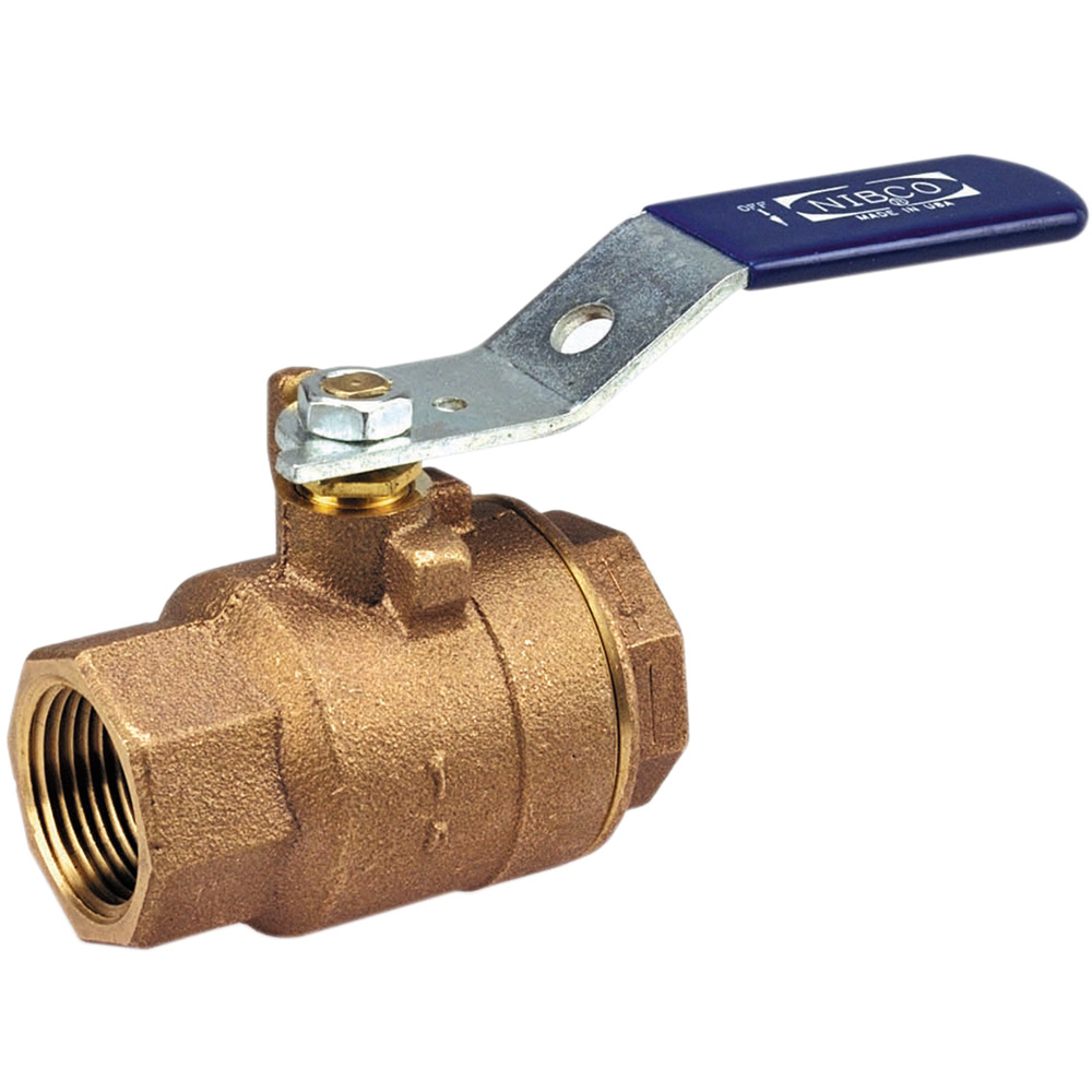 T-585-70 - Two-Piece Bronze Ball Valve - Full Port, Threaded On NIBCO