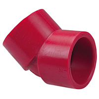 Socket 45° Elbow S x S - Kynar® Red PVDF Schedule 80, 6506