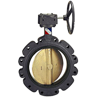 LD-1010 - Butterfly Valve - Ductile Iron, Lug Type, Nickel-Plated Disc On  NIBCO