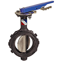 Butterfly Valve - Ductile Iron, Wafer Type, 100 PSI, Actuated, WD-L110