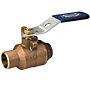 Two-Piece Bronze Ball Valve - Stainless Steel Trim, Solder Ends, S-580-70-66