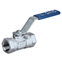 One-Piece Stainless Steel Ball Valve - Stainless Steel Trim, Locking Lever, T-560-S6-R-66-LL