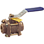 Three-Piece Bronze Ball Valve - UL Listed for Flammable Liquids, T-590-Y-UL